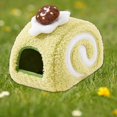 thumbnail image 7 of Plush Hamster House Small Animal Cage Small Pet Nest Pet Toy Hiding House Cute Desserts Cake Plush Hamster Bed for Rat, 7 of 7