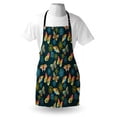 thumbnail image 3 of Flowers Apron Butterflies and Flowers Springtime Nature Inspired Print Illustration, Unisex Kitchen Bib Apron with Adjustable Neck for Cooking Baking Gardening, Yellow and Petrol Blue, by Ambesonne, 3 of 3