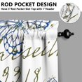 thumbnail image 5 of Kitchen Curtains 36 Inch Short - 3 Panel Set with Colorful Butterfly Floral Pattern, Rod Pocket Window Curtain, 100% Polyester for Butterfly Lovers, Farmhouse, Kitchen, Bedroom, Easy Wash, 5 of 6
