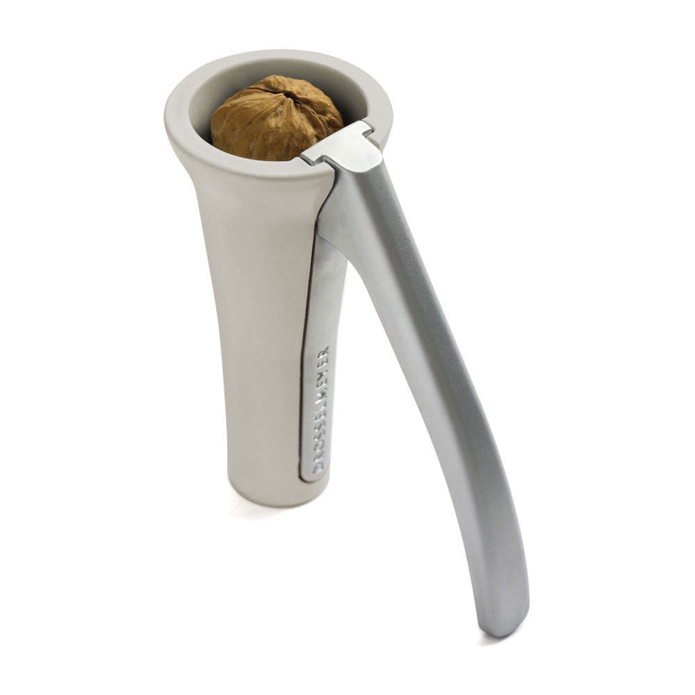 Drosselmeyer Double Lever Action Handheld Nutcracker Antique Grey