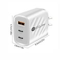 thumbnail image 4 of Nsxcdh Power Adapter 5V2.4A Power Adapter Double TYPE-C and 1USB Charging Plug Suitable for Mobile Phones Tablets Mice Headphones and Other Electronic Devices US Standard, 4 of 9