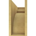 thumbnail image 4 of 8"W x 24"D x 16"H Classic Yorktown Rough Cedar Woodgrain TimberThane Corbel, Primed Tan, 4 of 6