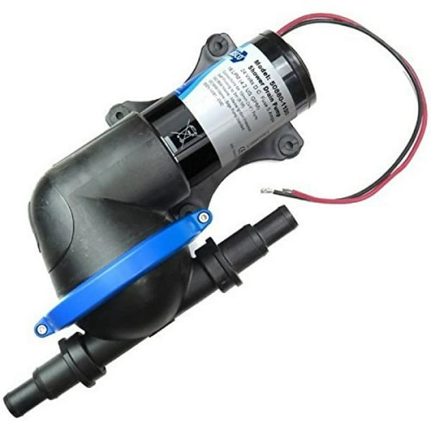 jabsco 508801100 marine filterless shower drain / bilge pump, 3.7 gpm