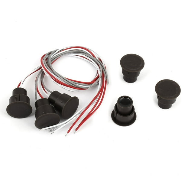 3Pcs NO/NC Contacto Magnético de Alarma de Ventana y Puerta Seguridad 15-20mm