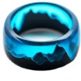 thumbnail image 1 of YLTPAJK Wooden Epoxy Ring, Glow Rings, Luminous Glow Ring Glowing in the Dark, 1 of 1