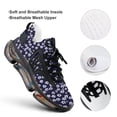 thumbnail image 4 of Floral Print Walking Shoes for Men Woman Lightweight Tennis Fashion Elastic Sports Shoes Cushion Basketball Shoes, 4 of 7