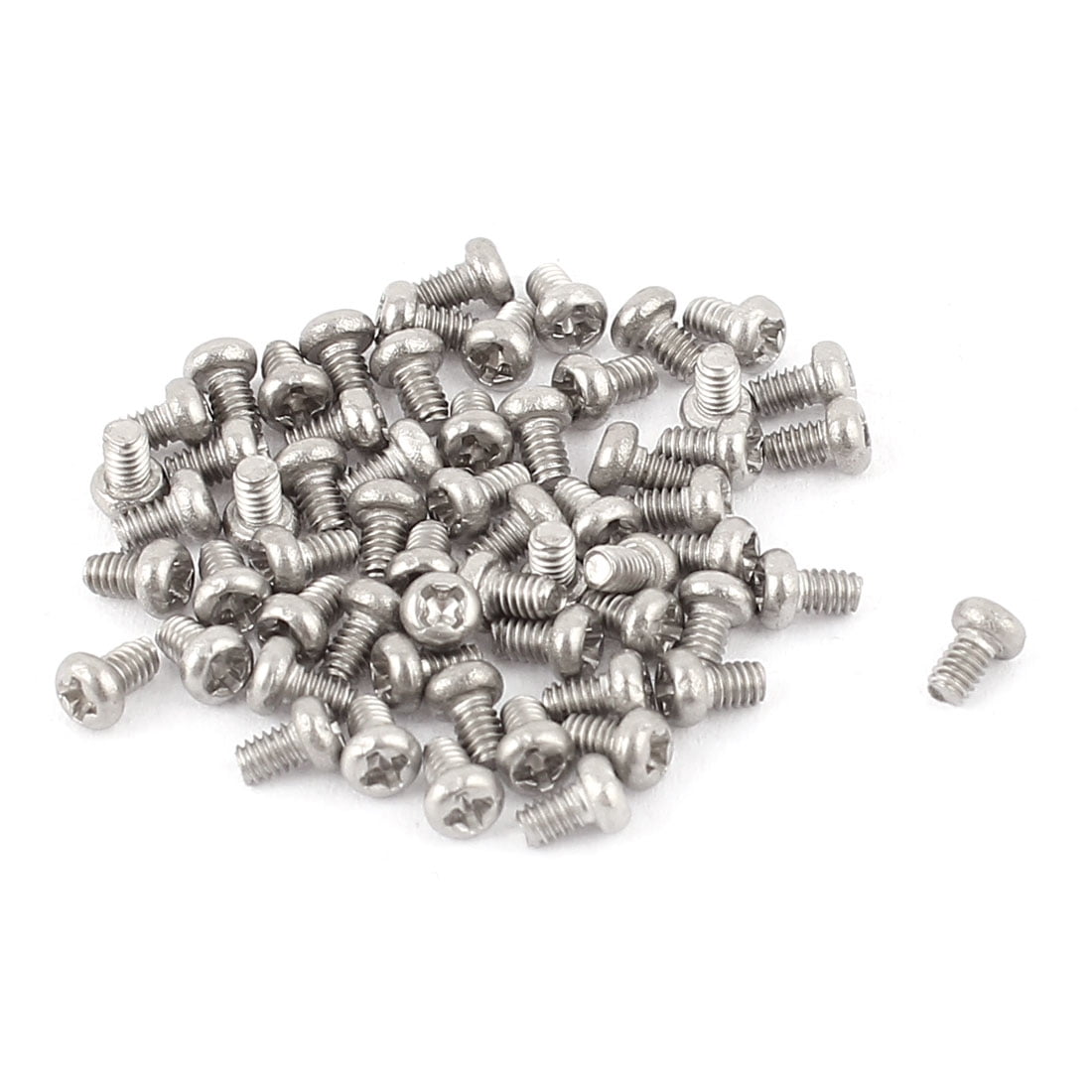 M2 x 3mm 304 Stainless Steel Crosshead Phillips Round Head Screws Bolt