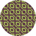 thumbnail image 1 of Ahgly Company Indoor Round Patterned Pistachio Green Area Rugs, 3' Round, 1 of 6