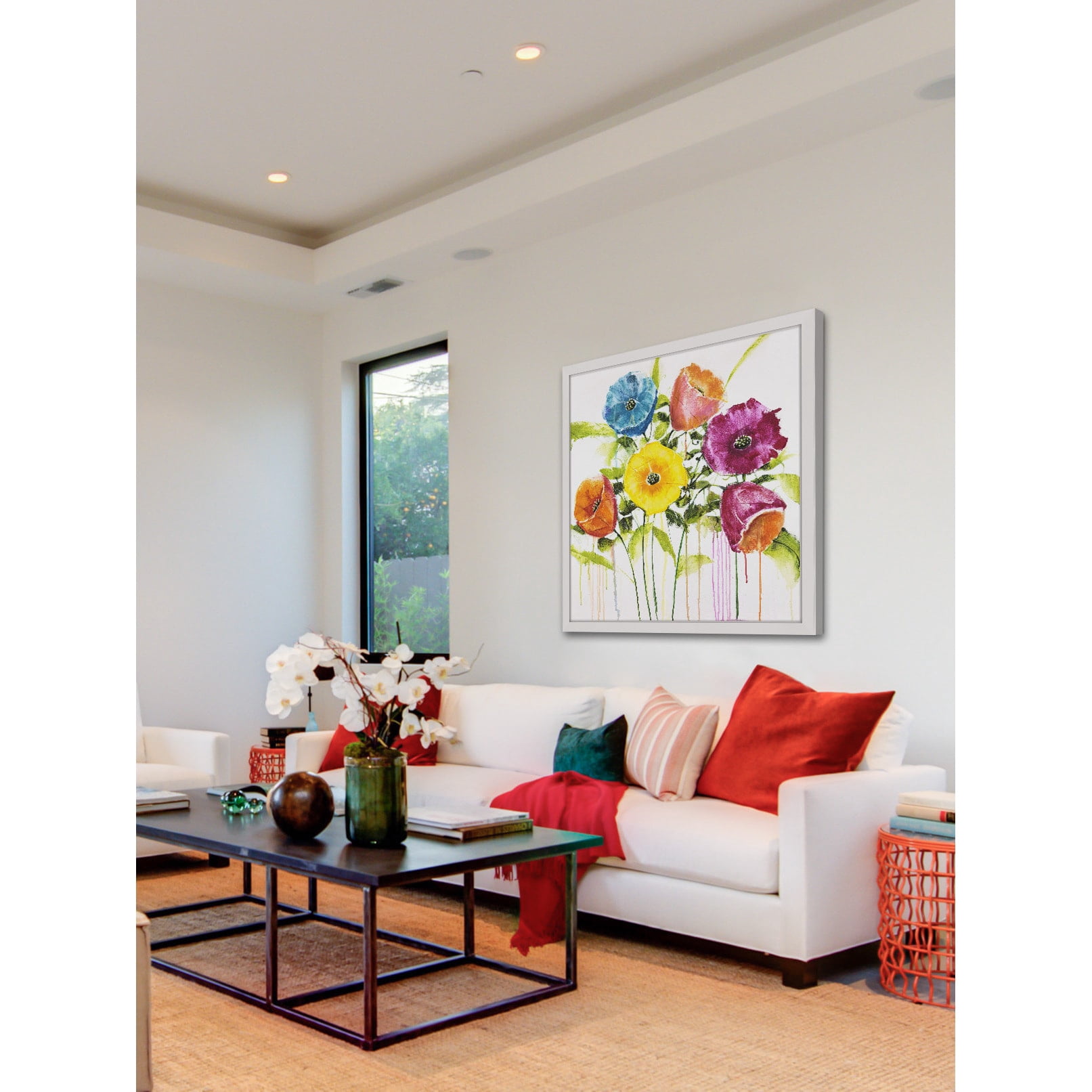 "Cheery Bloomers I" Framed Painting Print