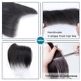 thumbnail image 4 of Hairline Toupee for Men V Shape Human Hair Forehead Hairline Transparent Thin Skin Hair Patch, 4 of 6