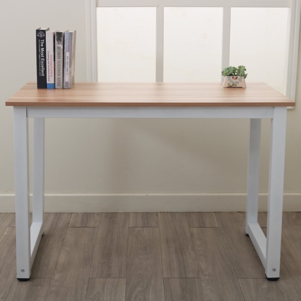 Lowestbest High Strength Wooden Computer Desk, Home Office Writing Table Workstation, Oak Lowestbest High Strength Wooden Computer Desk, Home Office Writing Table Workstation, Oak