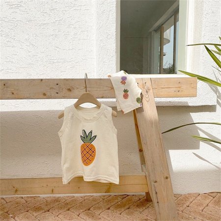 

Cathalem 4t Boys Sweater Set Baby Girls Boys Summer Autumn Print Pineapple Cotton Boys Shirt And Pants Set Childrenscostume Beige 6-12 Months