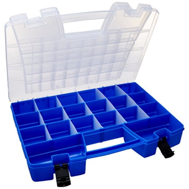 Blue Akro-Mils 06115 Plastic Portable Hardware and Craft Parts Organizer Regular Blue Akro-Mils 06115 Plastic Portable Hardware and Craft Parts Organizer Regular