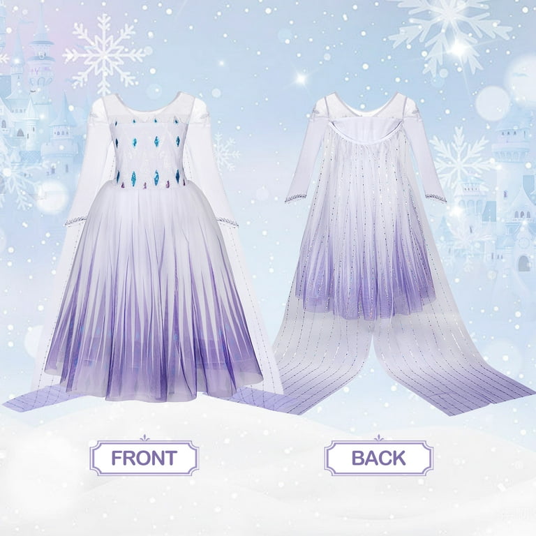 open lace back dress The Frozen Ice Queen Birthday Dress – Cora and Violet main image 0