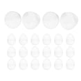 thumbnail image 1 of 20 Huevos de Pascua Transparentes para Rellenar, Decoraciones Interactivas Y Ligeras de Cáscara de Huevo para Cestas de Pascua Y ., 1 of 9