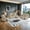Beige, variant on Blueish Grey Sanded Leather Living Room Intelligent Recliner 3-Piece Sofa Set