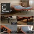 thumbnail image 3 of ESHINE Queen Adjustable Bed Frames Base, with Massage, Pillow-tilt, Ergonomic Incline, Zero Gravity, Dual USB Port, Under Bed Light, Wireless Remote, 3 of 6