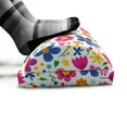 thumbnail image 5 of Floral Foot Rest, Cartoon Design Funny Spring Thrill Pattern with Flower Petals Garden, Non-Slip Backing Adjustable Ergonomic Memory Foam Leg Support for Office, Multicolor, by Ambesonne, 5 of 5