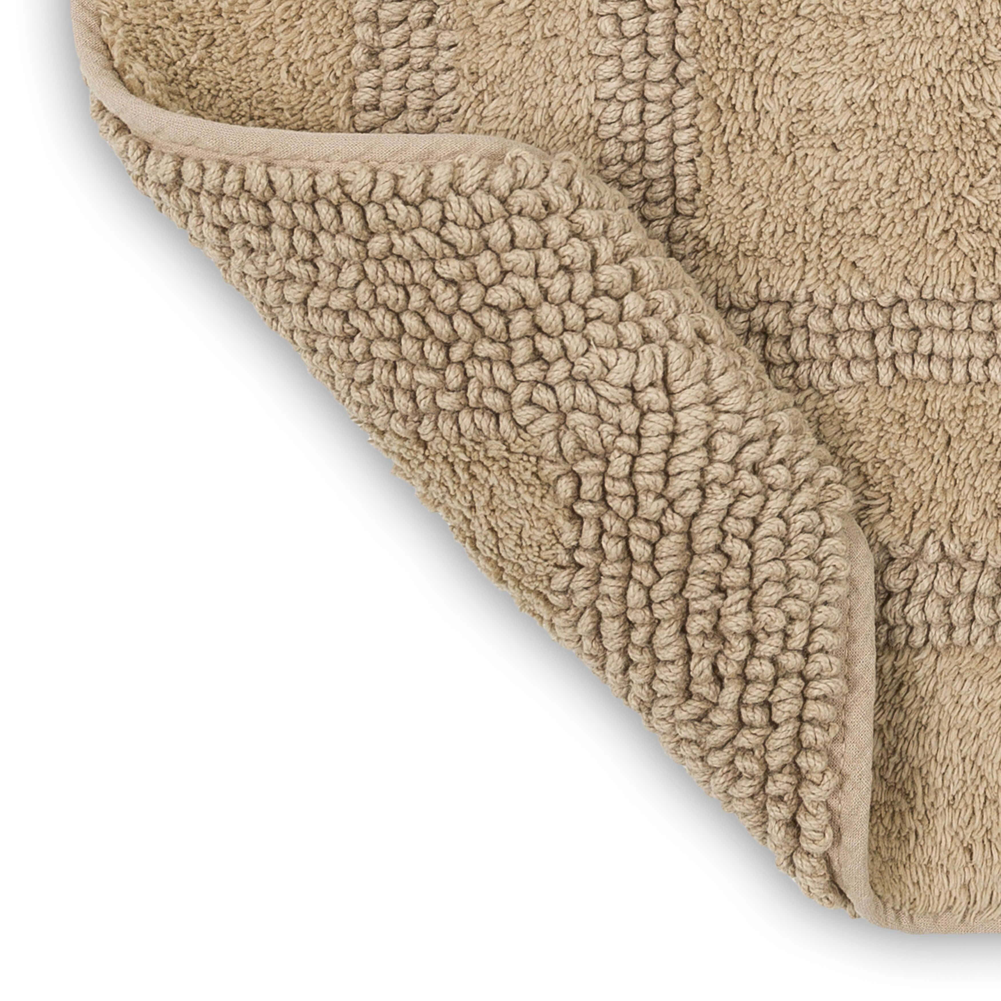 Mohawk Cotton Bath Mat Soft Absorbent Quick Dry Machine Washable Bathroom Mat, Taupe, 24" x 60"