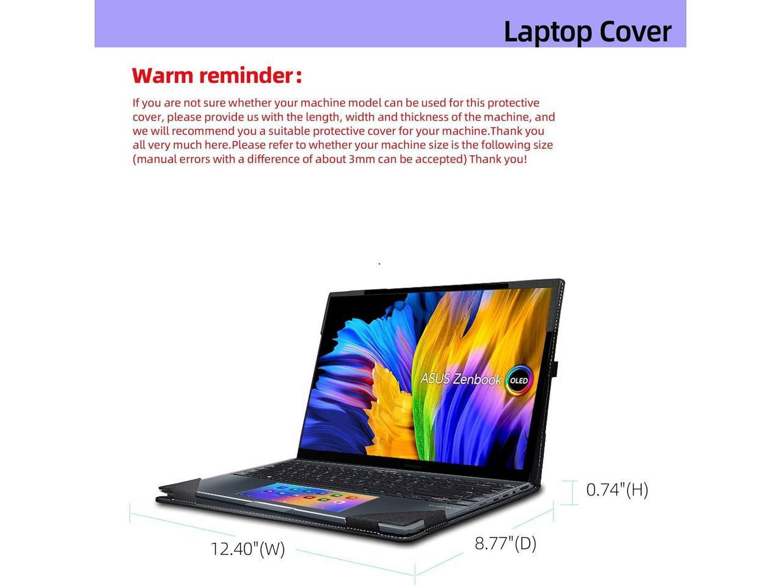 Laptop Cover Case for 14 inch ASUS Zenbook 14X OLED Model UX5401 UX5401ZA UX5400 UX5400ZB UX5400ZF, PU Leather Laptop Case