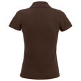 thumbnail image 2 of SOLS- Polo de manga corta Prime para mujer (Chocolate), 2 of 3