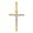 Colorname Misc: Yellow White / 28mm, variant on 28mm 14k Two-tone Polished Jesus Crucifix Pendant - 2.1 Grams