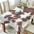 thumbnail image 4 of GZHJMY Cow Tablecloth, Rectangle Waterproof Washable Polyester Table Cover for Picnic Dinner Holiday Party Decor, 54 x 72 Inch, 4 of 7