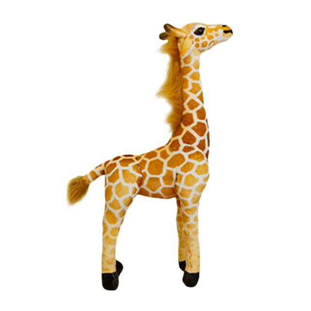 Jirafa de peluche grande, juguete para decoración de guardería, figura de reno, animal de peluche suave 60cm