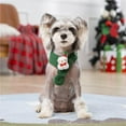 thumbnail image 5 of Tvtnvo Christmas Knitted Pet Scarf Holiday Snowflake Pattern Soft Warm Acrylic Cozy Neck Accessory for Dogs and Pets Adjustable Loop Closure for Walks Photos Green Large, 5 of 5