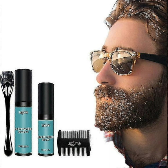 Men Beard Growth Kit Beard Growth Serum Derma Roller For Beard Hair Growth* @bugu