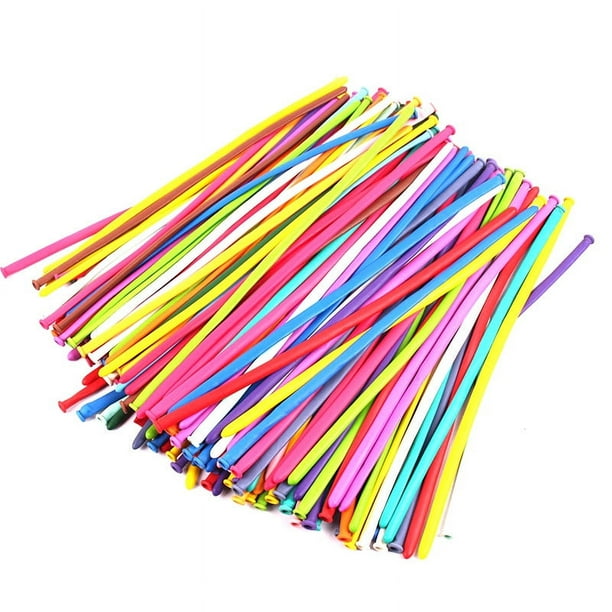 Globos pequeños engrosados para cumpleaños de niños, dibujos animados, bricolaje, 100 unidades, globos de colores para fiesta