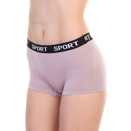 

Angelina Seamless Boyshort Panties with Sport Print (6 or 12 Pack)