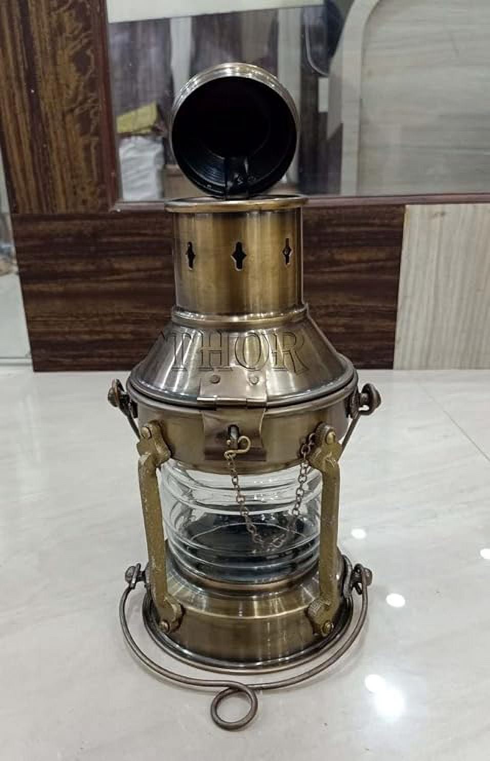 Nautical Oil Lamp Lantern /Decorative Hanging Lantern/ Marine Ship Lamp/ Decorative-Boat Lamps-Nursery Oil Lamp-Vintage Antique Lighting Boat Lamp Rustic Vintage Home Decor Gifts