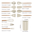 thumbnail image 2 of Set De Utensilios Cocina.14pcs Utensilios De Silicon Cocina BEIGE, 2 of 5