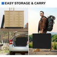 thumbnail image 5 of 2 Pack Foldable Table 6ft, Plastic Folding Table, Portable Heavy Duty Dining Tables with Lock Function & Carrying Handle, Outdoor Indoor Foldable Tables for Camping Party Picnic, Black, 5 of 17