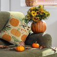 thumbnail image 4 of Guanhe Fall Pillow Covers 18x18 Inch Autumn Thanksgiving Orange Pumpkin Plaid Throw Pillow Covers Fall Rustic Farmhouse Pillowcases for Couch Home Decor, 4 of 8