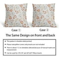 thumbnail image 6 of Fall Leaf and Pumpkin Pillow Covers 18x18 Inch Autumn Maple Leaf Thanksgiving Linen Decorative Throw Pillow Case Cushion Cover Set of 2 for Bedroom Sofa Living Room Couch Chair, 6 of 6
