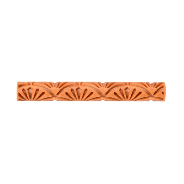Rodillo de Rama para Cerámica MKM 7.5 cm Textura de Madera