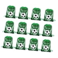 thumbnail image 1 of 12 bolsas con cordón para balón de fútbol con correa ajustable para el hombro, bolsa deportiva para gimnasio, mochila con cordón para viajes y playa Verde, 1 of 8