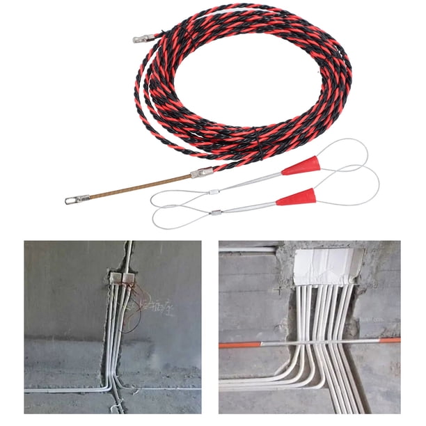 Enhebrador de Cables Eléctricos Extractor de Guía de Cables Manual Dispositivo de Enhebrado de Electricista Multifuncional para conductos Eléctricos y de Piso