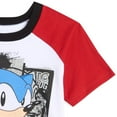 thumbnail image 5 of SEGA Sonic the Hedgehog Little Boys T-Shirt French Terry Shorts Set White / Black 6, 5 of 5