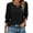 Black, variant on Blouses for Women Dressy Casual 3/4 Length Sleeve Womens Tops with Smocked Cuffs Fashion Shirts