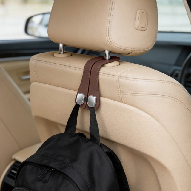 BotaniNest Back Seat Hanger Organizer For Rear Headrest Sturdy Universal Vehicle Storage Hook