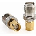 thumbnail image 1 of Female RF Coaxial Adapter Pure Brass 50 Ohm for Antenna, 2 Pack, 1 of 3