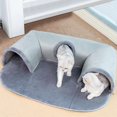 thumbnail image 2 of Foldable Cat Beds, Cat Beds Tunnel Removable Washable, Ushaped Cat Cave, Play Foldable Pet Accessories, 2 of 5