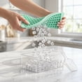 thumbnail image 6 of Wuxiuli 4-Tier Square Mini Ice Cube Tray with Bin and Scoop, 6 of 6