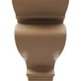 thumbnail image 2 of 4"W x 24"D x 8"H Thin Scroll Rough Cedar Woodgrain TimberThane Corbel, Primed Tan, 2 of 6