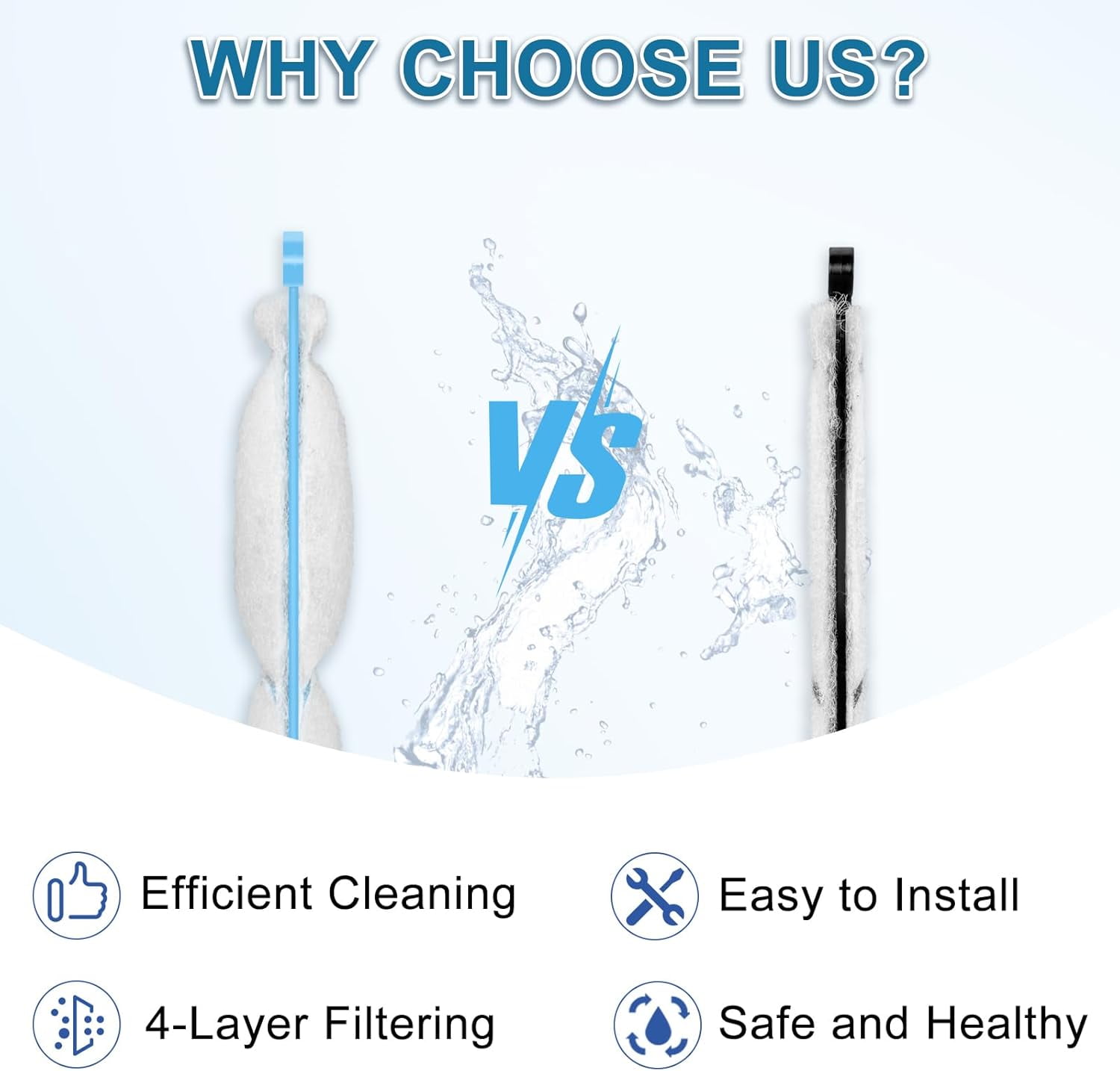 Driamor Aquarium Filter Cartridges with Carbon & Zeolite for Top Fin Silenstream PF-L, PF20, PF30, PF40, PF75, 16 Pack