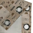 thumbnail image 4 of Ambesonne Coffee Grommet Curtain, Coffee Typography Beans, 50" x 84", Pale Brown Black, 4 of 6