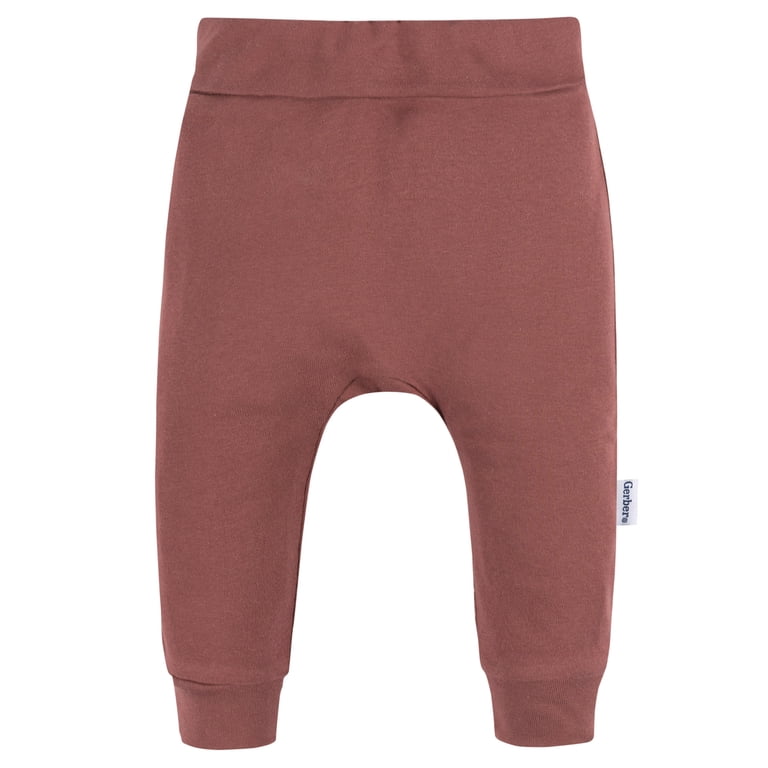Gerber Unisex Infant Pants, 2-Pack, Dark Pink, Newborn photo 4